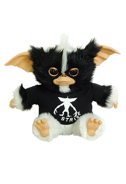 Medicom Toy 2008 Gremlins Over The Stripes Gizmo Smile Black Tee Shirt ver 12" Plush Doll Figure