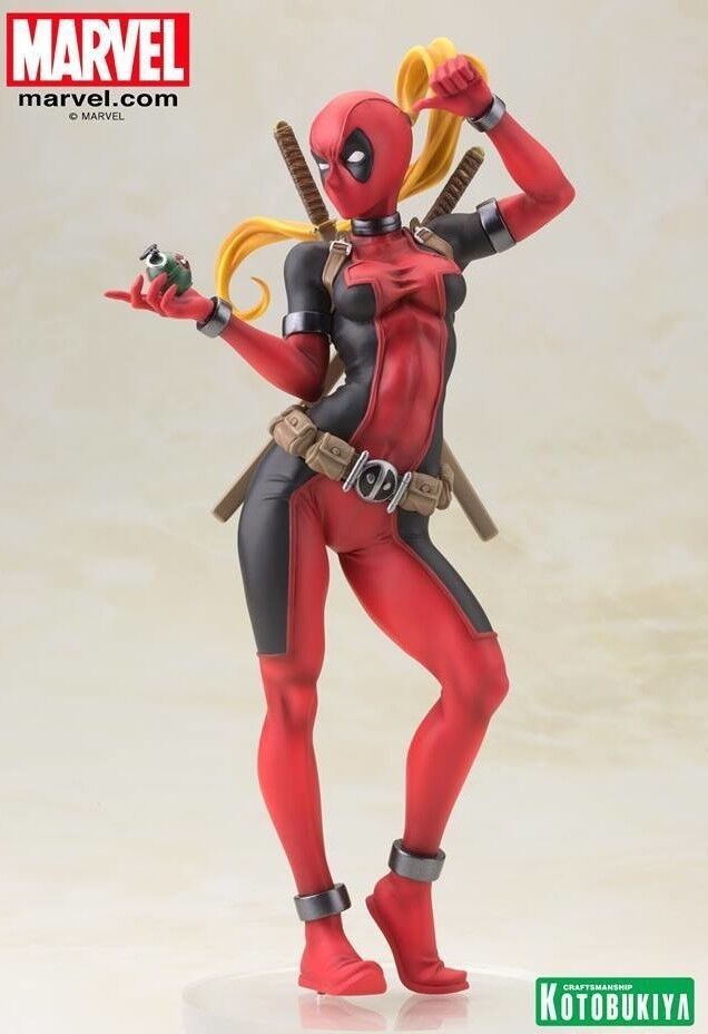 Kotobukiya 1/7 Marvel Bishoujo Statue Lady Deadpool Pvc Figure