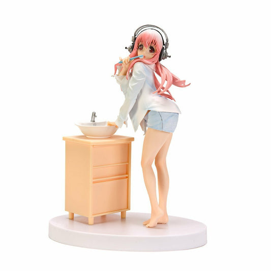 Furyu Nitro Super Sonico Close Coverage On Daily Life Special Morning Brushing ver Pvc Figure