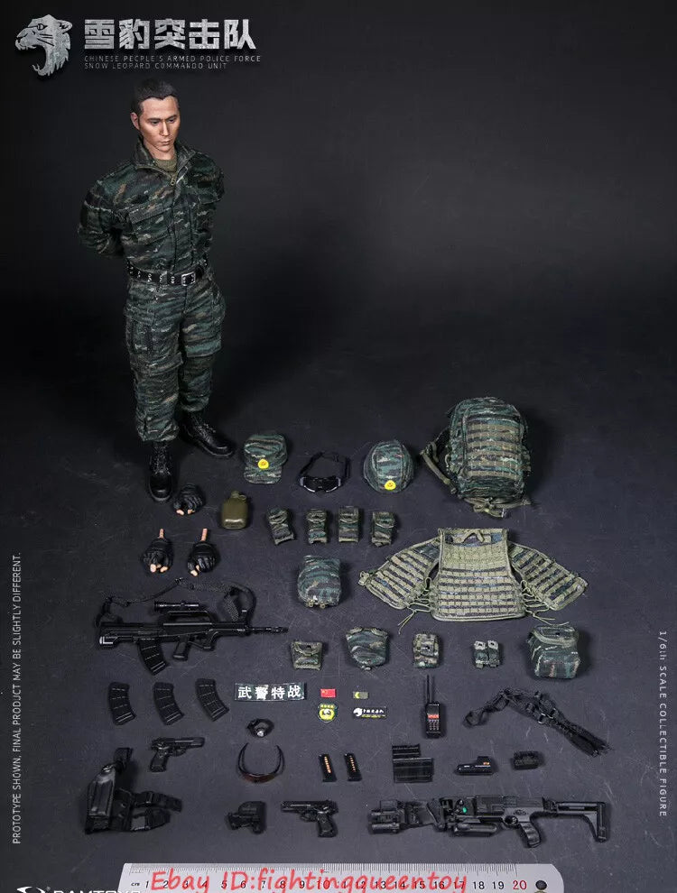 DamToys 1/6 12" Elite Series 78052 Chinese People's Armed Police Force Snow Leopard Commando Unit Action Figure