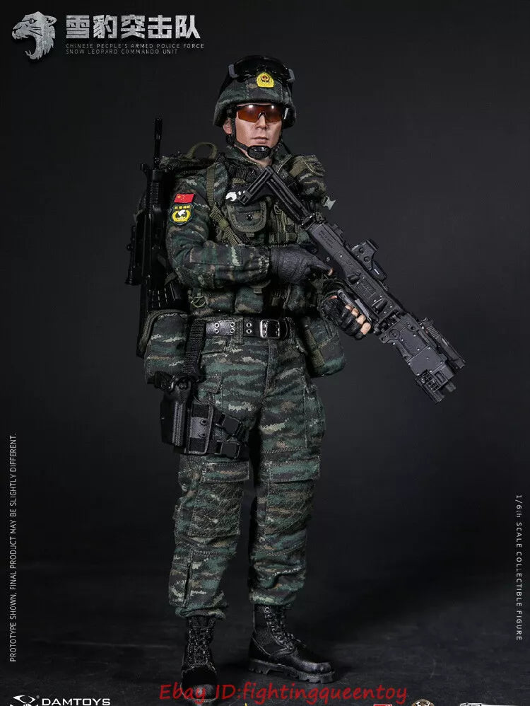 DamToys 1/6 12" Elite Series 78052 Chinese People's Armed Police Force Snow Leopard Commando Unit Action Figure