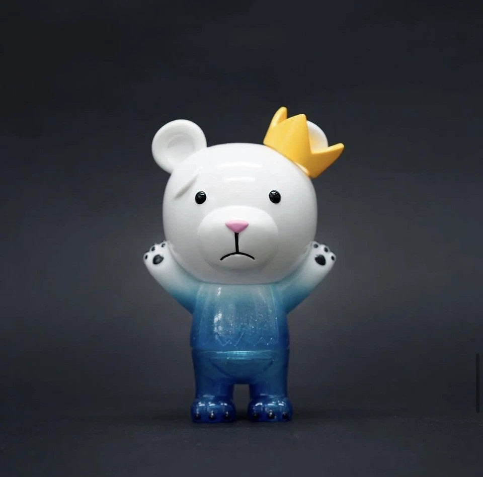 Shon Side The Little Hut Nothing Bear Blue Fuji ver 4.5" Soft Vinyl Figure