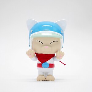 Shon Side The Little Hut Cat Rider White/Red ver 4" Soft Vinyl Figure