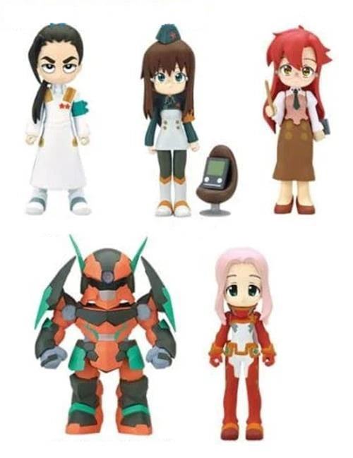 Konami Figumate Tengen Toppa Kamina City Vol 2 5 Mini Trading Collection Figure Set