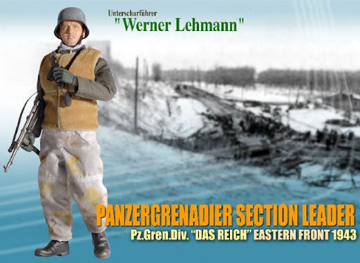 Dragon 12" 1/6 WWII Eastern Front 1943 Panzergrenadier Section Leader Unterscharfuhrer Werner Lehmann Action Figure