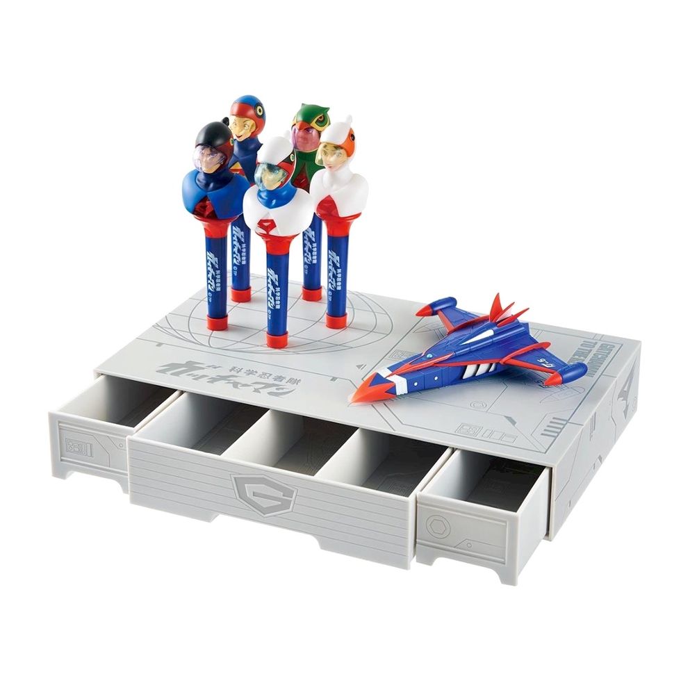 Taiwan Carrefour Limited Science Ninja Team Gatchaman G-Force Style Pen & Box Set