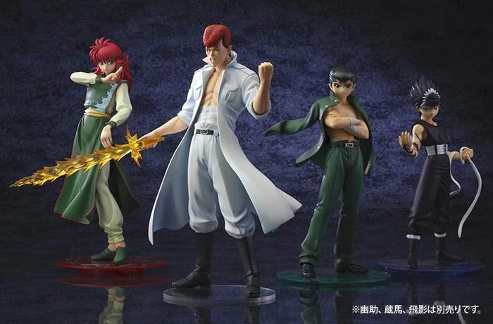 Kotobukiya ArtFx 1/8 Yu Yu Hakusho Yusuke Kurama Hiei Kuwabara 4 Pvc Collection Figure Set