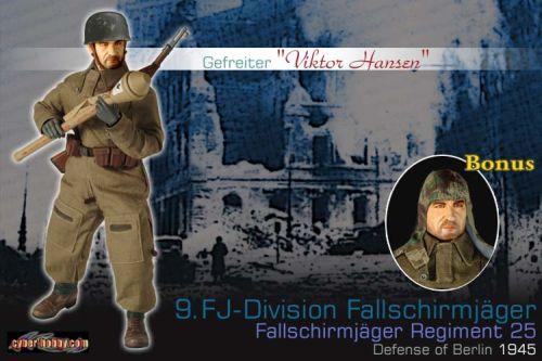 Dragon 12" 1/6 Cyber Hobby WWII Defense of Berlin 1945 9.FJ Division Fallschirmjager Regiment 25 Gefreiter Viktor Hansen Action Figure