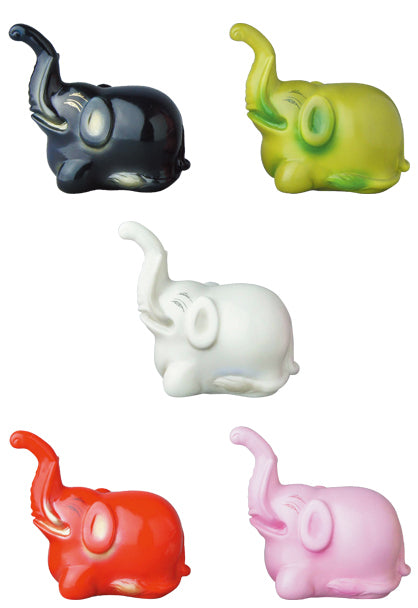 Medicom Toy VAG Vinyl Artist Gacha Gashapon Series 10 Magaidou Jakuchu no Elephant 5 2" Figure Set