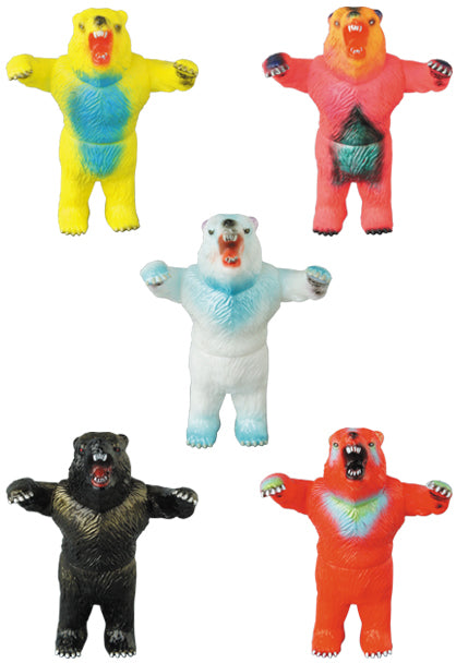 Medicom Toy VAG Vinyl Artist Gacha Gashapon Series 14 Rampage Studio Rampaging Bear 5 2" Figure Set