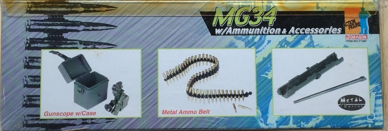 Dragon 1/6 12" MG34 2/ Ammunition & Accessories Machine Gun Action Figure