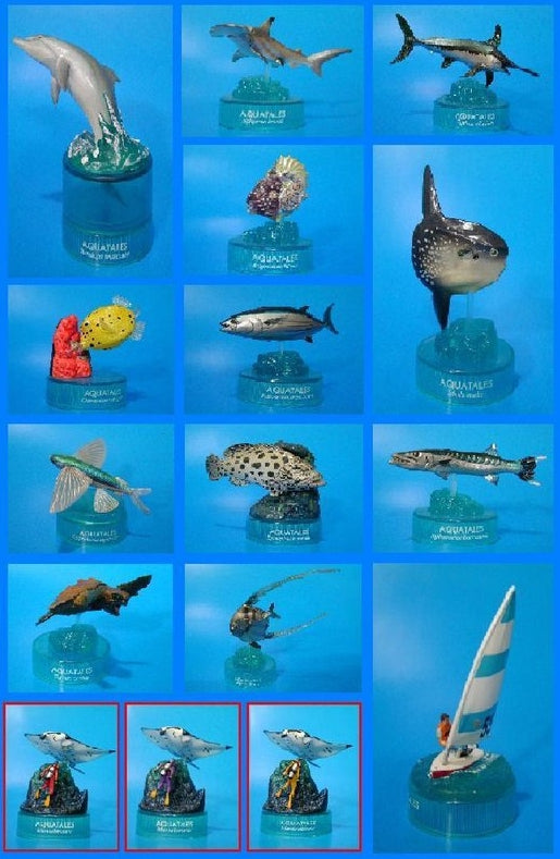 Kaiyodo Aquatales Part 1 13+3 Secret 16 Trading Figure Set