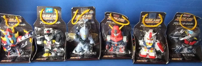Banpresto Super Robot Wars A SRW 6 Key Chain Holder Figure Set