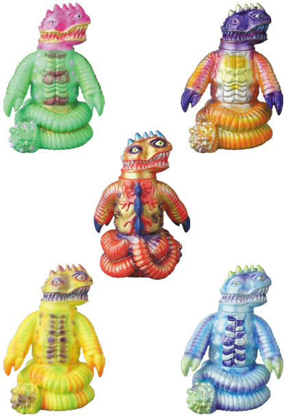 Medicom Toy VAG Vinyl Artist Gacha Gashapon Series 14 Leo Sofvi Bouya Guzo Kaiju 5 2" Figure Set