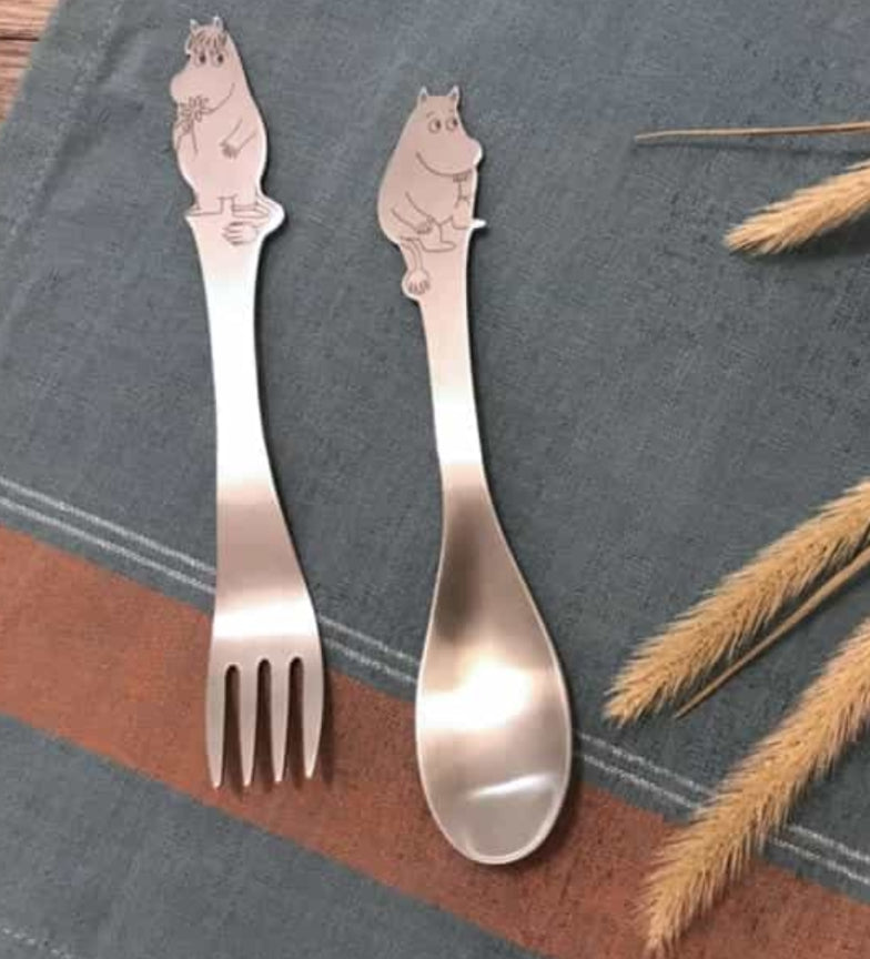 The Story of Moomin Valley Taiwan Family Mart Limited 304 Stainless Steel Spoon Fork Set