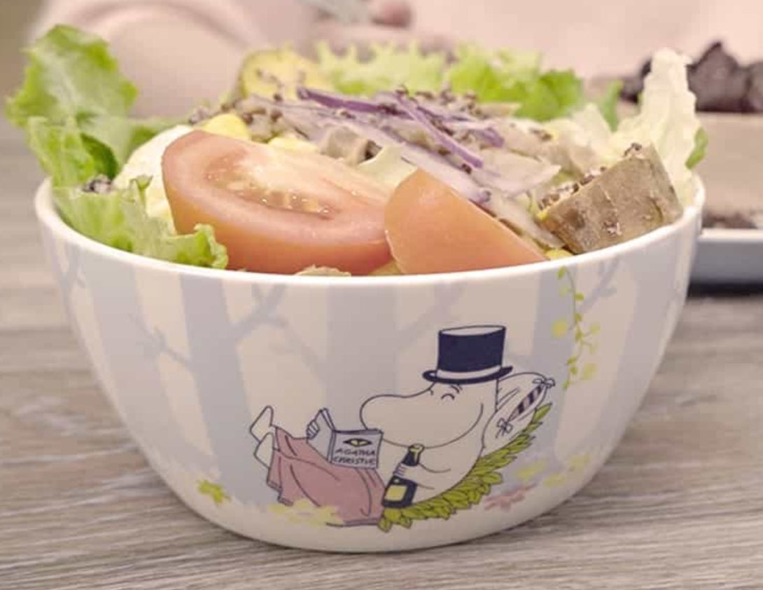 The Story of Moomin Valley Taiwan Family Mart Limited 6" Pottery Salad Bowl