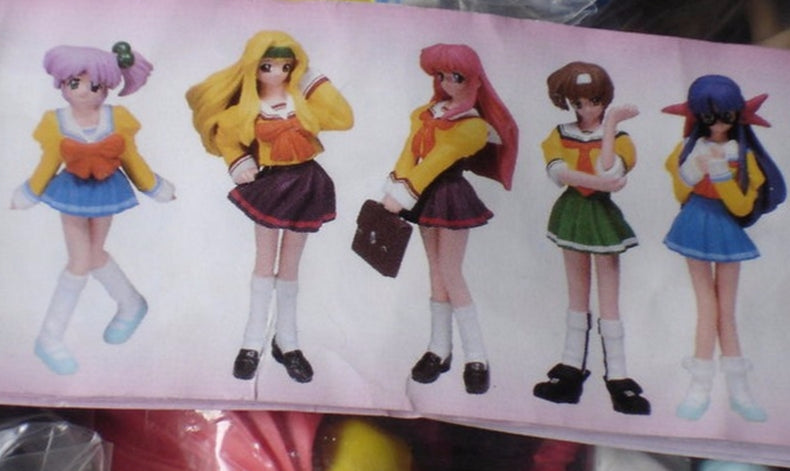 Millennium DGP Digital Gals Gashapon Touch Me 5 Figure Set