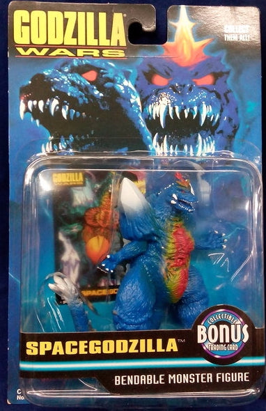 Trendmasters Godzilla Wars Space Godzilla 5" Bendable Monster Figure w/ Bonus Trading Card