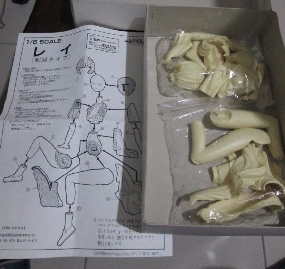 Sega 1/6 Neon Genesis Evangelion Rei Ayanami Uniform Ver Cold Cast Model Kit Figure