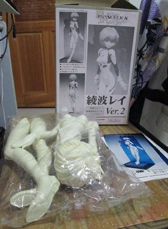 Max Factory 1/4 Sega Neon Genesis Evangelion Rei Ayanami Ver 2 Cold Cast Model Kit Figure
