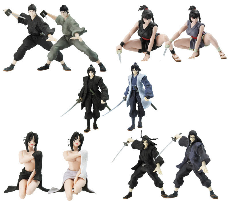 Yamato SIF Story Image Figure Basilisk Koga Manzidani Syu The Kouga Ninja Scrolls 10 Trading Figure Set - Lavits Figure