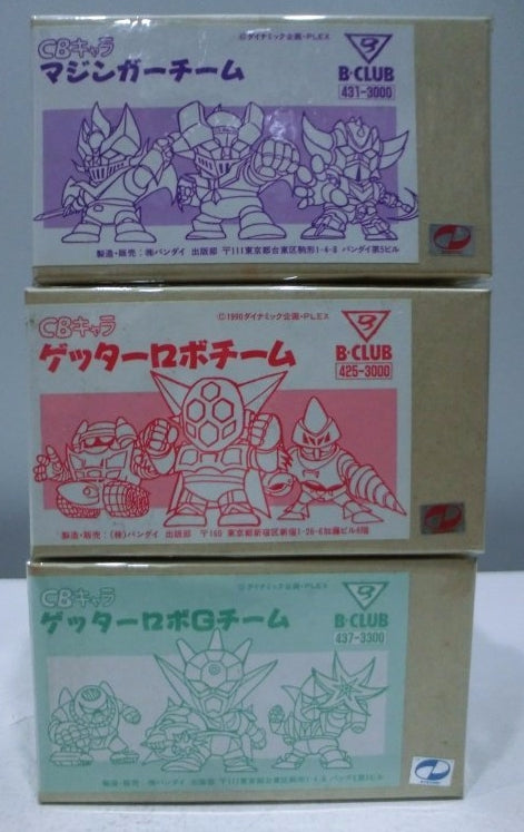 Popy B-Club Mazinger Getter Shing Getter 3 Box Cold Cast Model Kit Figure Set