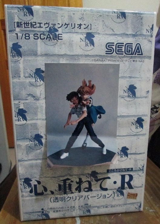 Sega 1/8 Neon Genesis Evangelion Shinji Ikari & Asuka Langley Soryu Crystal Ver Cold Cast Model Kit Figure