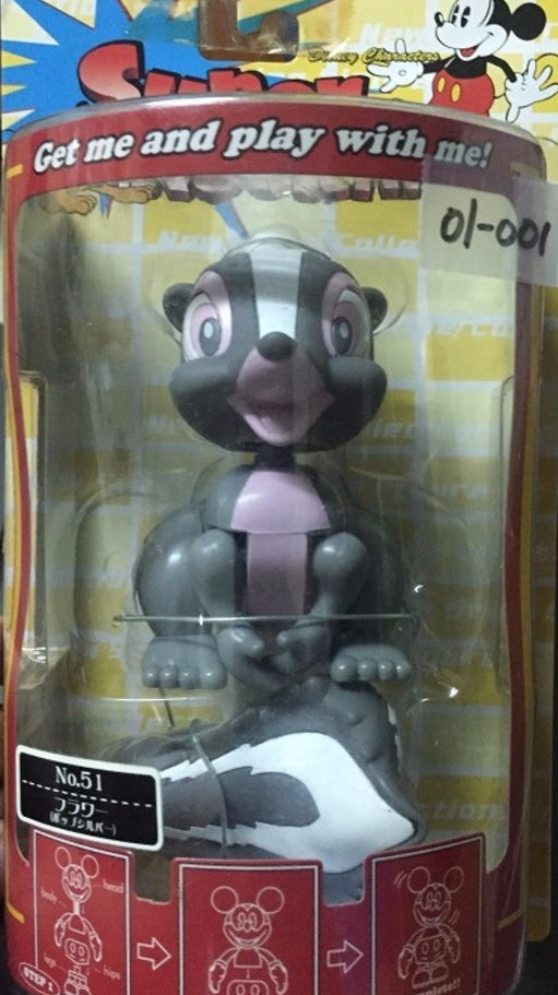 Sega Disney Characters Super Rockin No 51 Bambi Flower Bobble Head Figure