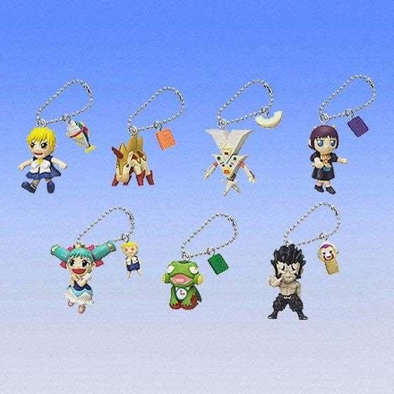 Bandai Konjiki No Gash Bell Zatch Gashapon Part 4 Key Chain Holder Strap Mascot 7 Figure Set - Lavits Figure