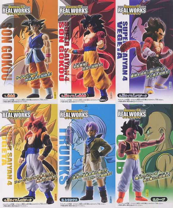 Bandai Dragon Ball GT Real Works 6 Trading Collection Figure Set