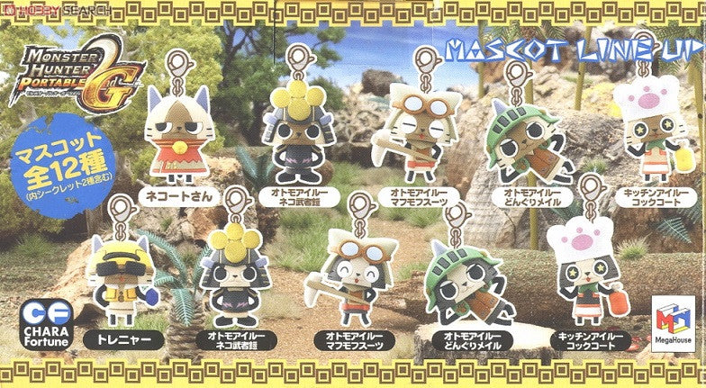 Megahouse Monster Hunter Portable 2nd G Airou Chara Fortune 10+2 Secret 12 Mascot Figure Set - Lavits Figure
- 2