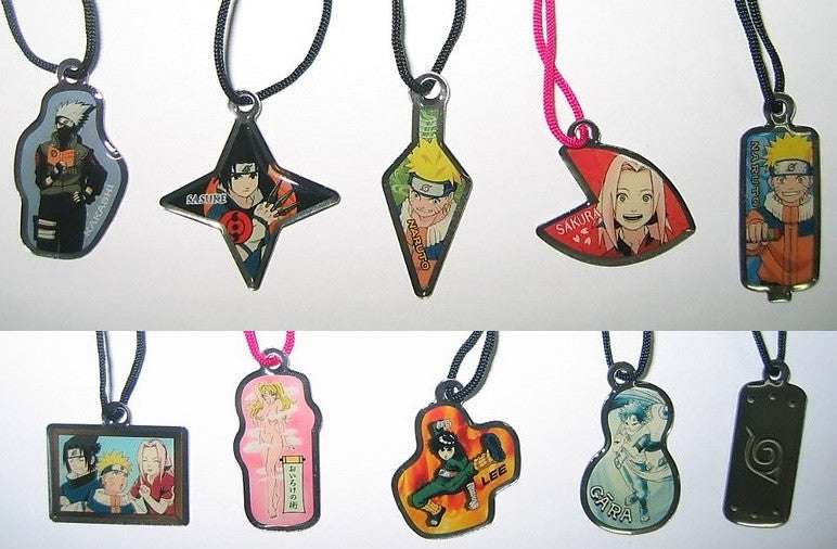 Banpresto 2003 Naruto Shippuden Mini Metal Plate Mascot Strap 10 1" Trading Figure Set - Lavits Figure
- 2