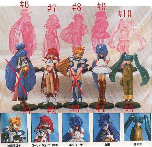 Re-ment 1999 Galaxy Fraulein Yuna 8 Trading Collection Figure Set - Lavits Figure