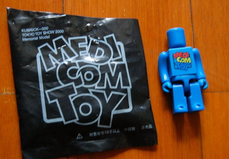 Medicom Toy Kubrick 100% Tokyo Toy Show 2000 Memorial Model Blue Action Figure - Lavits Figure