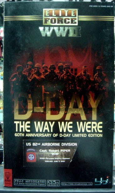 BBi 12" 1/6 Elite Force WWII The Way We Were 60th Anniversary Of D-Day Limited Edition US 82nd Airborne Division Capt Robert Piper Bob Action Figure - Lavits Figure
- 2