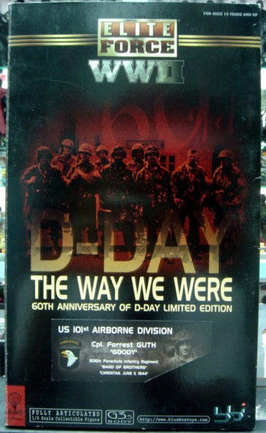 BBi 12" 1/6 Elite Force WWII The Way We Were 60th Anniversary Of D-Day Limited Edition US 82nd Airborne Division Cpl Forrest Guth Goody Action Figure - Lavits Figure
- 2