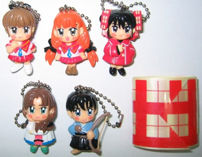 Banpresto Dokyusei & Dokyusei 2 Gashapon Part 2 5 Mini Mascot Strap Figure Set - Lavits Figure