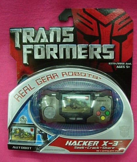 Hasbro Transformers Real Gear Robots Autobot Hacker X-3 Seek Crack Share  Action Figure