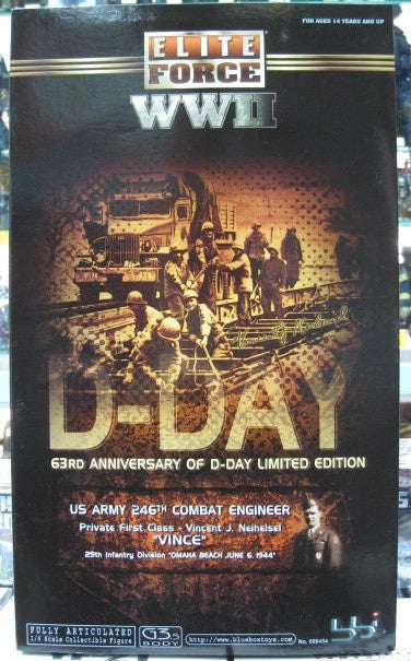 BBi 12" 1/6 Elite Force 63rd Anniversary Of D-Day Limited Edition US Army 246th Combat Engineer Vince Action Figure - Lavits Figure
 - 1