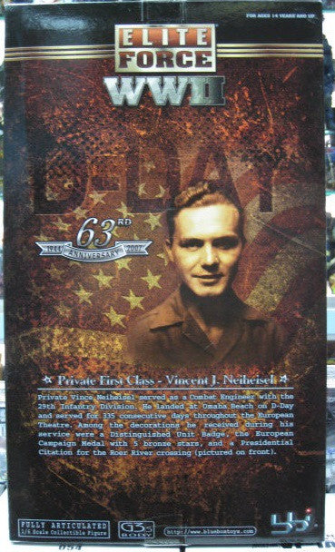 BBi 12" 1/6 Elite Force 63rd Anniversary Of D-Day Limited Edition US Army 246th Combat Engineer Vince Action Figure - Lavits Figure
- 2