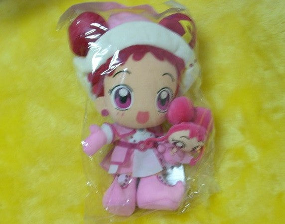 Japan Magical Ojamajo Do Re Mi Doremi Harukaze With Fairy 8" Plush Doll Figure - Lavits Figure