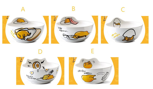 Sanrio Gudetama Family Mart Limited 5"x2.5" Ceramics Bowl 5 Type - Lavits Figure