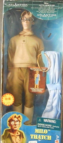 Mattel Disney Atlantis Milo James Thatch Action Doll Figure
