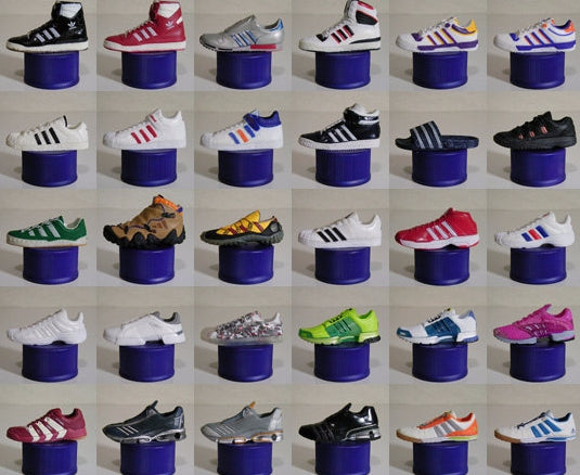 Pepsi Adidas Bottle Cap Sneakers Shoes 60 Trading Figure Set