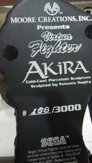 Moore Creations 1998 Sega Virtua Fighter Akira Cold Cast Statue Figure