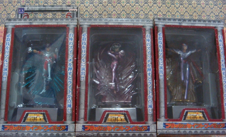 Banpresto Saint Seiya Myth Cloth Flash Saint Figure 3 Trading Figure Set