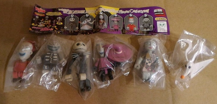Yujin Disney The Nightmare Before Christmas Gashapon 6 Kubrick Box Figure Set