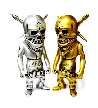 Secret Base 2011 Usugrow Rebel Ink The World Power Gold & Silver 7" Vinyl Figure Set