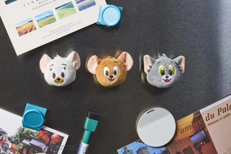 Tom & Jerry Taiwan Family Mart Limited 2.5 Plush Doll Magnet Strap Figure Set