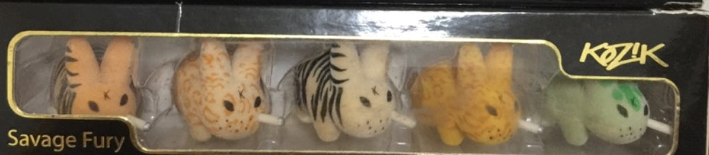 Kidrobot Frank Kozik Smorkin Labbit Savage Fury 5 2" Vinyl Figure Set
